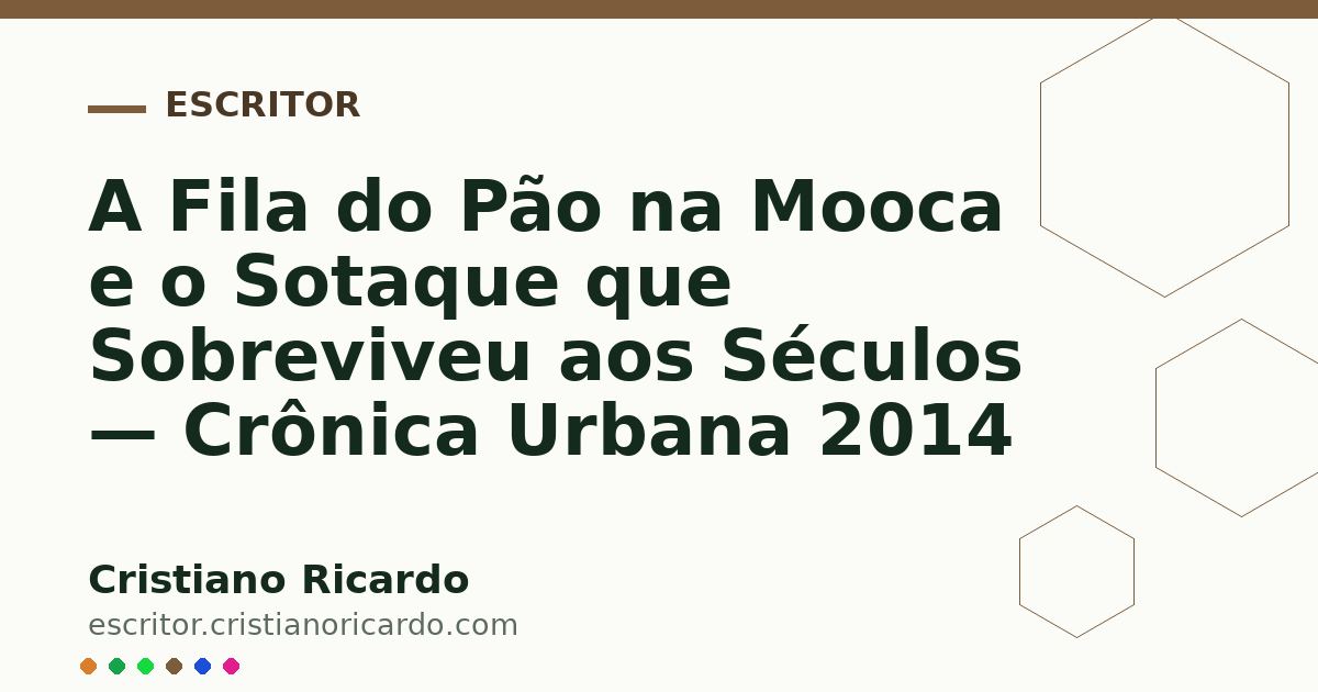Card OG automático: A Fila do Pão na Mooca e o Sotaque que Sobreviveu aos Séculos — Crônica Urbana 2014