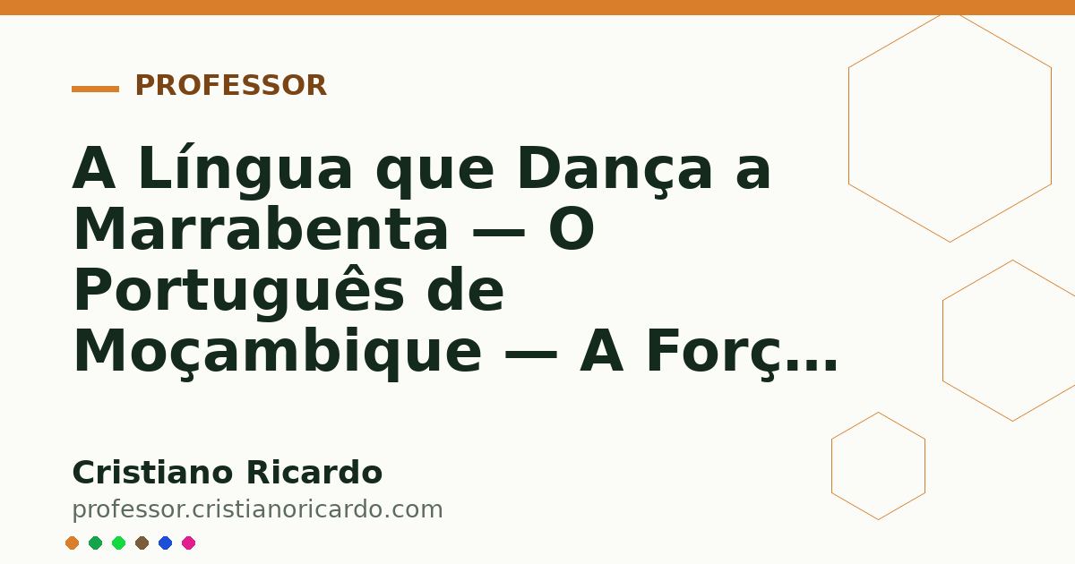 Card OG automático: A Língua que Dança a Marrabenta — O Português de Moçambique — A Força das Palavras 2016