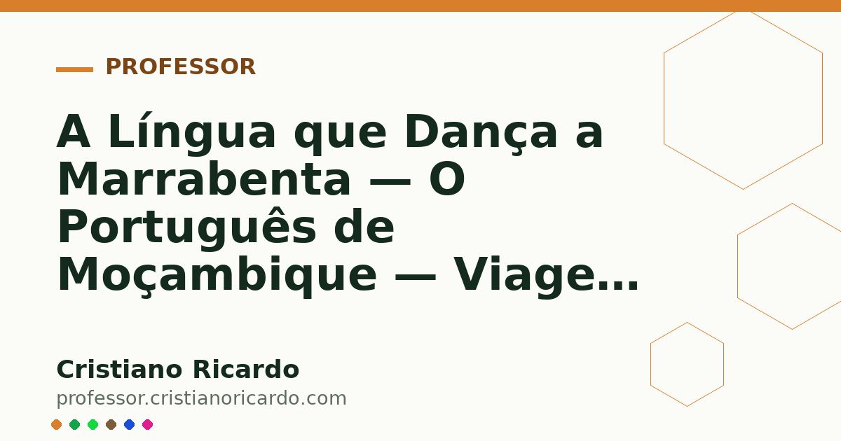 Card OG automático: A Língua que Dança a Marrabenta — O Português de Moçambique — Viagem Lusófona 2023