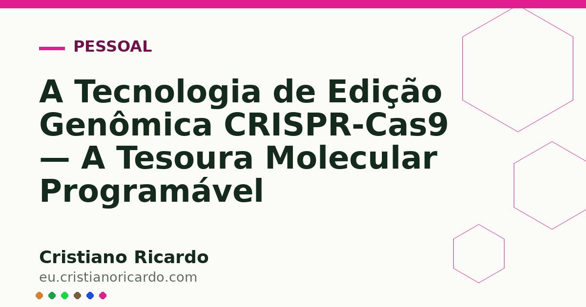 Card OG automático: A Tecnologia de Edição Genômica CRISPR-Cas9 — A Tesoura Molecular Programável