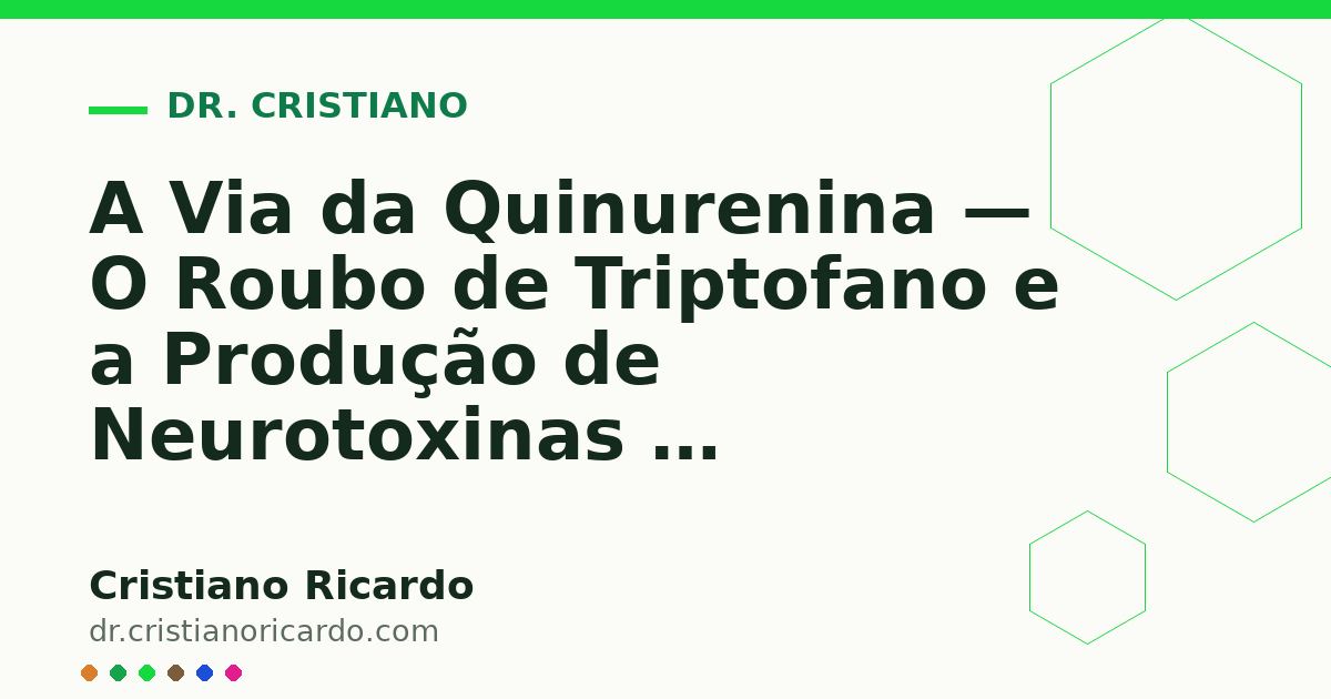 Card OG automático: A Via da Quinurenina — O Roubo de Triptofano e a Produção de Neurotoxinas — Reflexão Clínica 2023