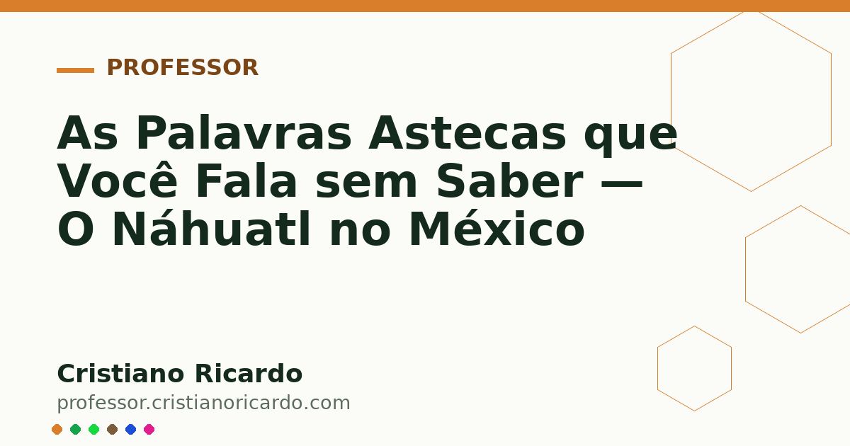 Card OG automático: As Palavras Astecas que Você Fala sem Saber — O Náhuatl no México