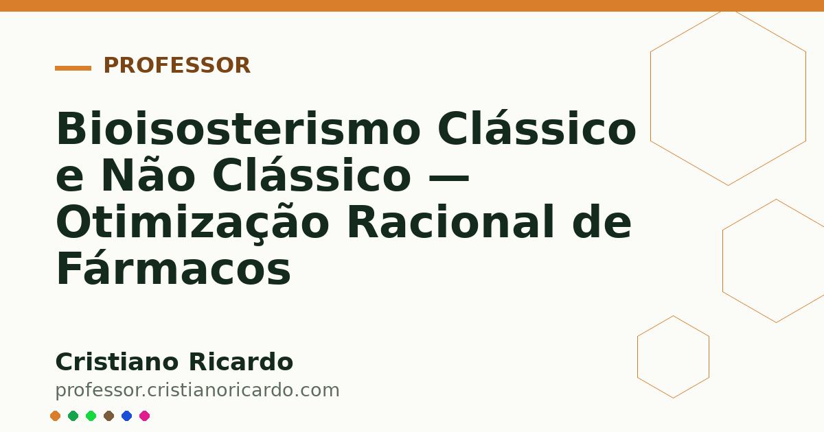 Card OG automático: Bioisosterismo Clássico e Não Clássico — Otimização Racional de Fármacos