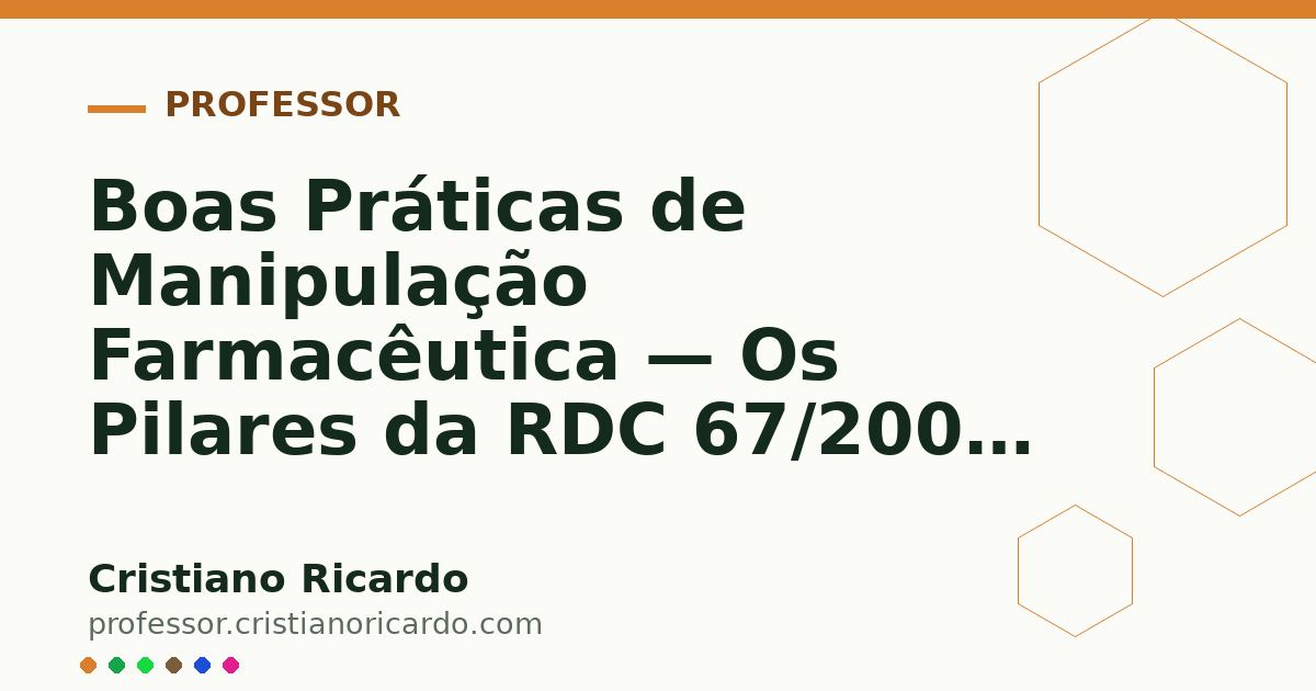 Card OG automático: Boas Práticas de Manipulação Farmacêutica — Os Pilares da RDC 67/2007 Parte 15