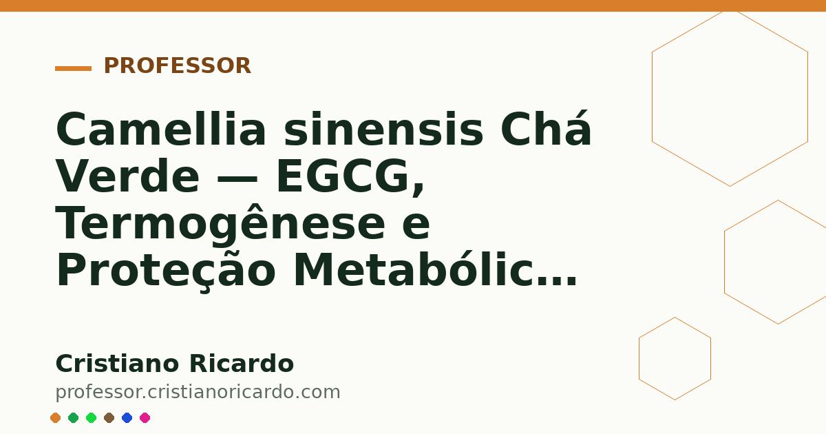 Card OG automático: Camellia sinensis Chá Verde — EGCG, Termogênese e Proteção Metabólica Aprofundamento 2