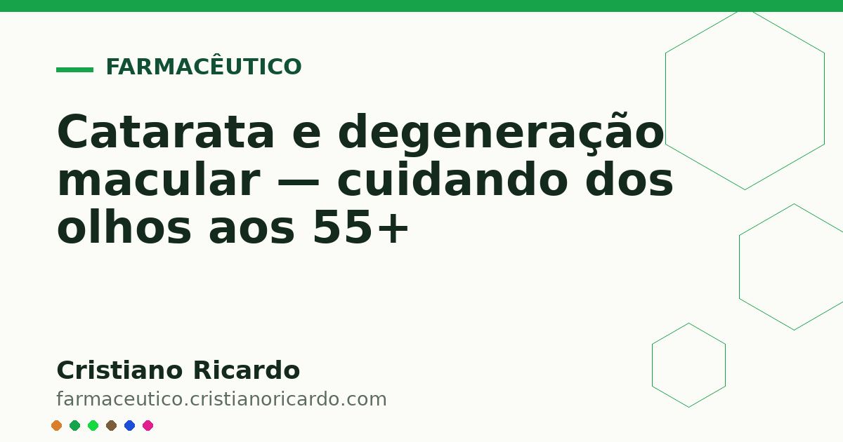 Card OG automático: Catarata e degeneração macular — cuidando dos olhos aos 55+