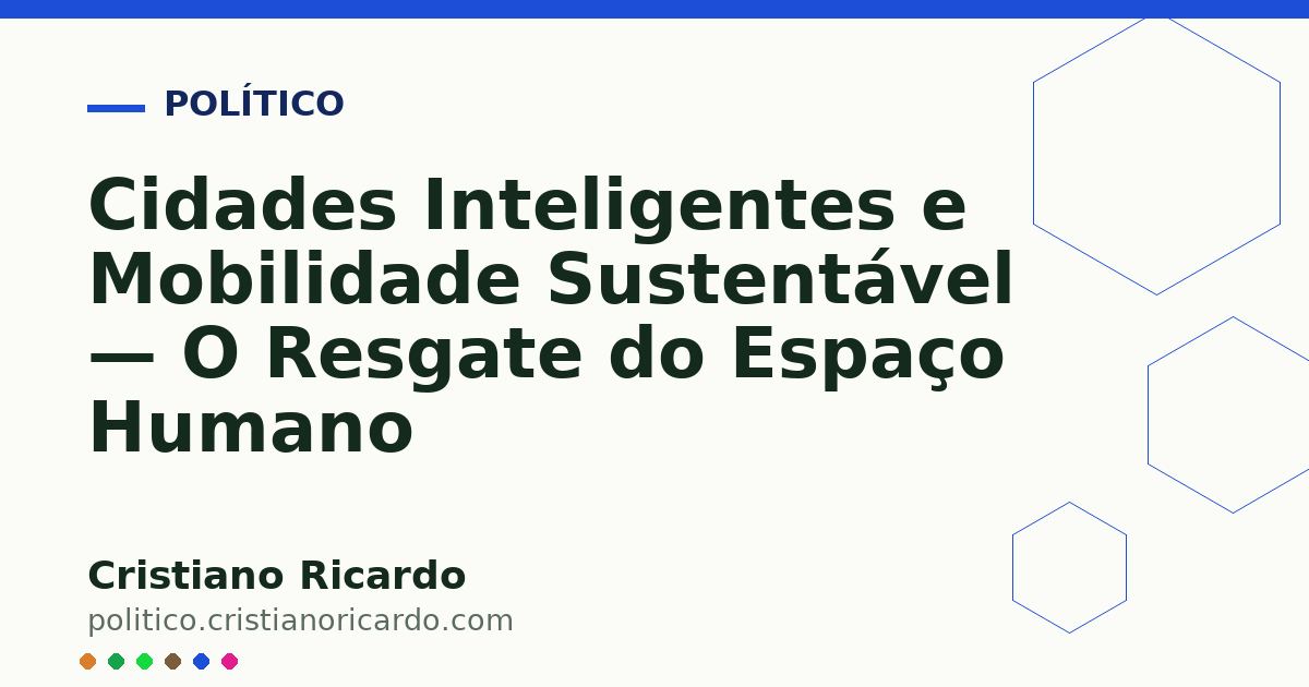 Card OG automático: Cidades Inteligentes e Mobilidade Sustentável — O Resgate do Espaço Humano