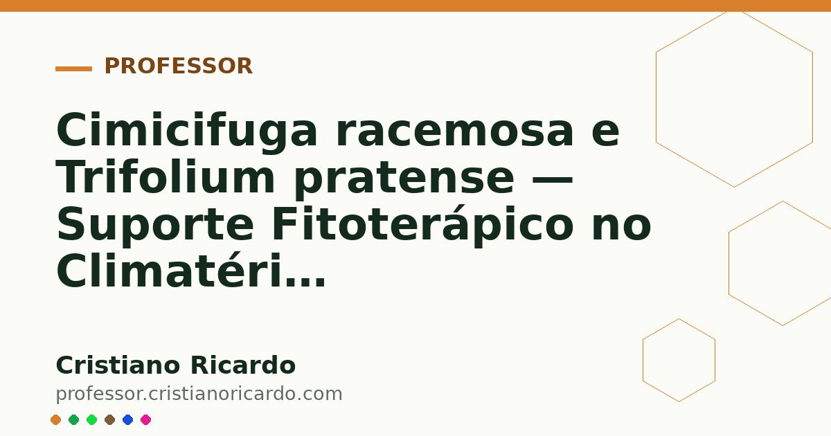 Card OG automático: Cimicifuga racemosa e Trifolium pratense — Suporte Fitoterápico no Climatério Aprofundamento 7