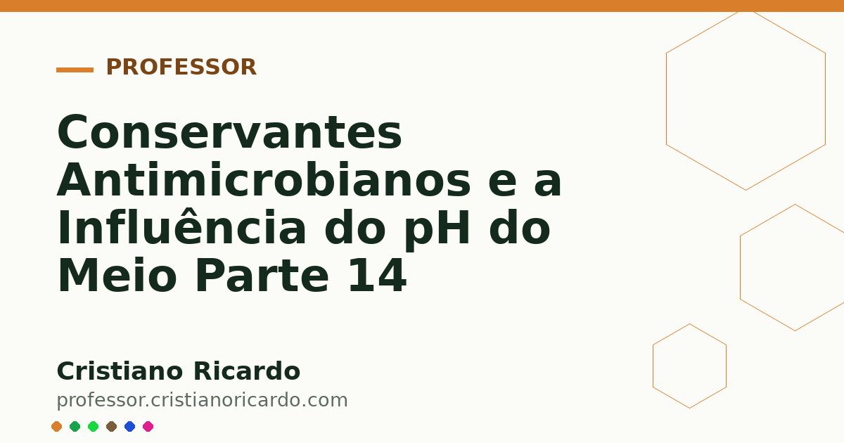 Card OG automático: Conservantes Antimicrobianos e a Influência do pH do Meio Parte 14