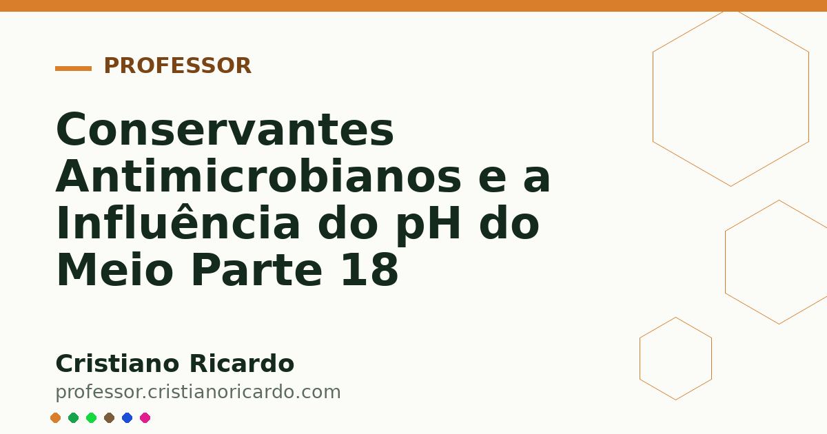 Card OG automático: Conservantes Antimicrobianos e a Influência do pH do Meio Parte 18
