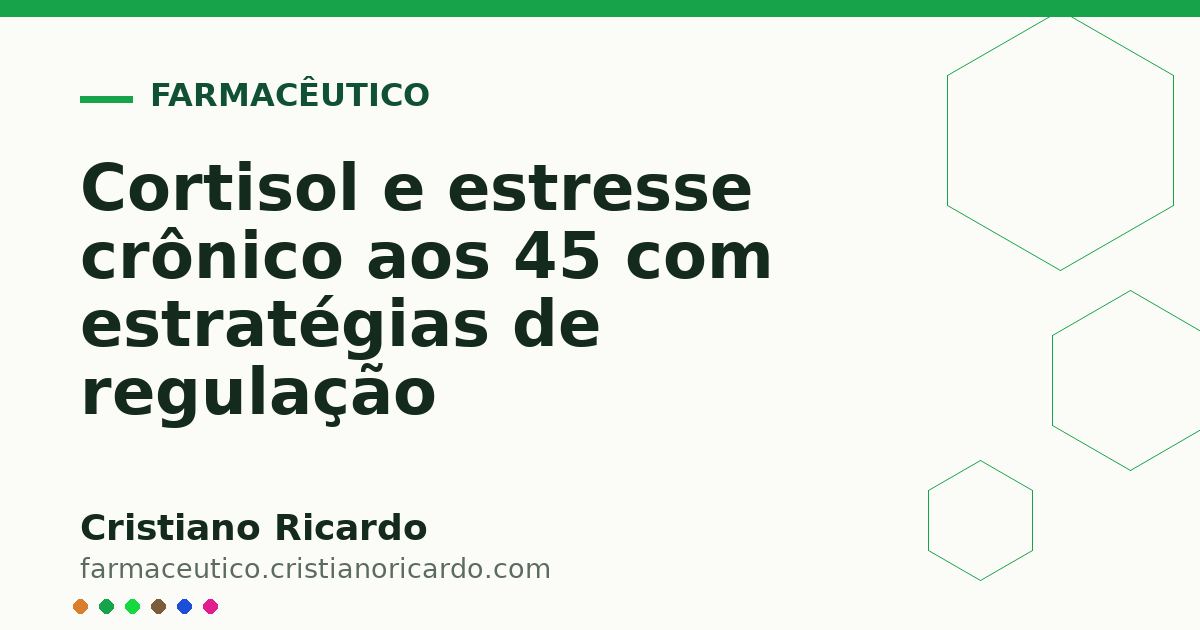Card OG automático: Cortisol e estresse crônico aos 45 com estratégias de regulação
