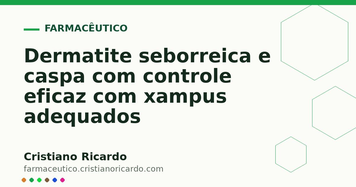Card OG automático: Dermatite seborreica e caspa com controle eficaz com xampus adequados