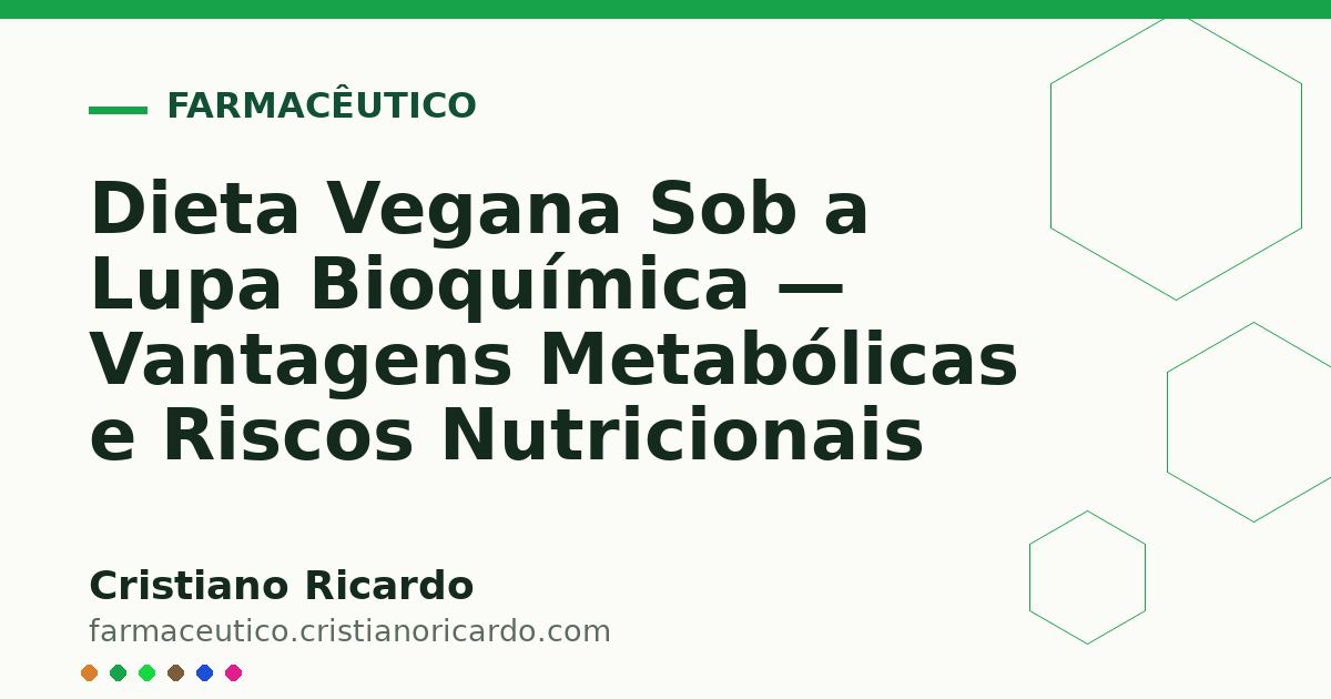 Card OG automático: Dieta Vegana Sob a Lupa Bioquímica — Vantagens Metabólicas e Riscos Nutricionais
