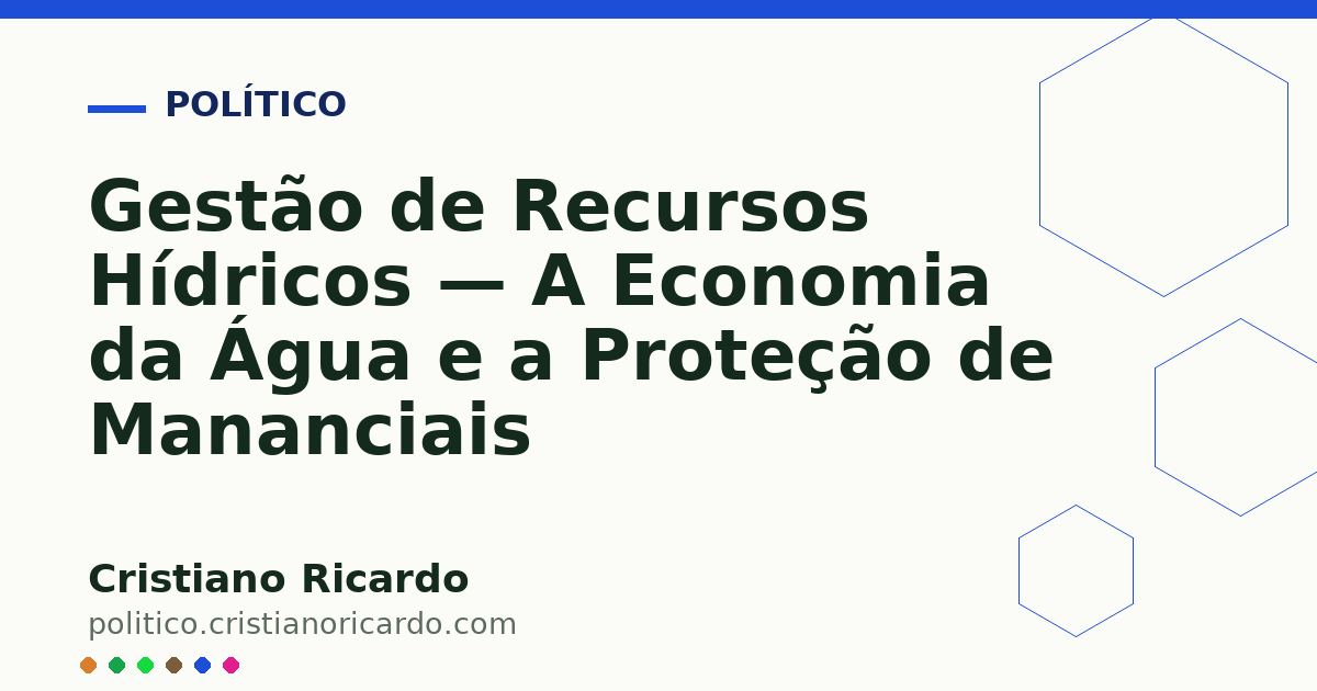 Card OG automático: Gestão de Recursos Hídricos — A Economia da Água e a Proteção de Mananciais