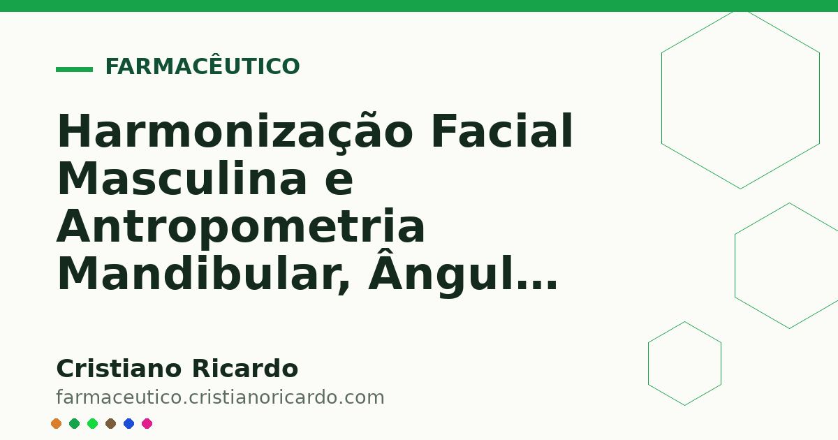 Card OG automático: Harmonização Facial Masculina e Antropometria Mandibular, Ângulo Goníaco e Preenchimento