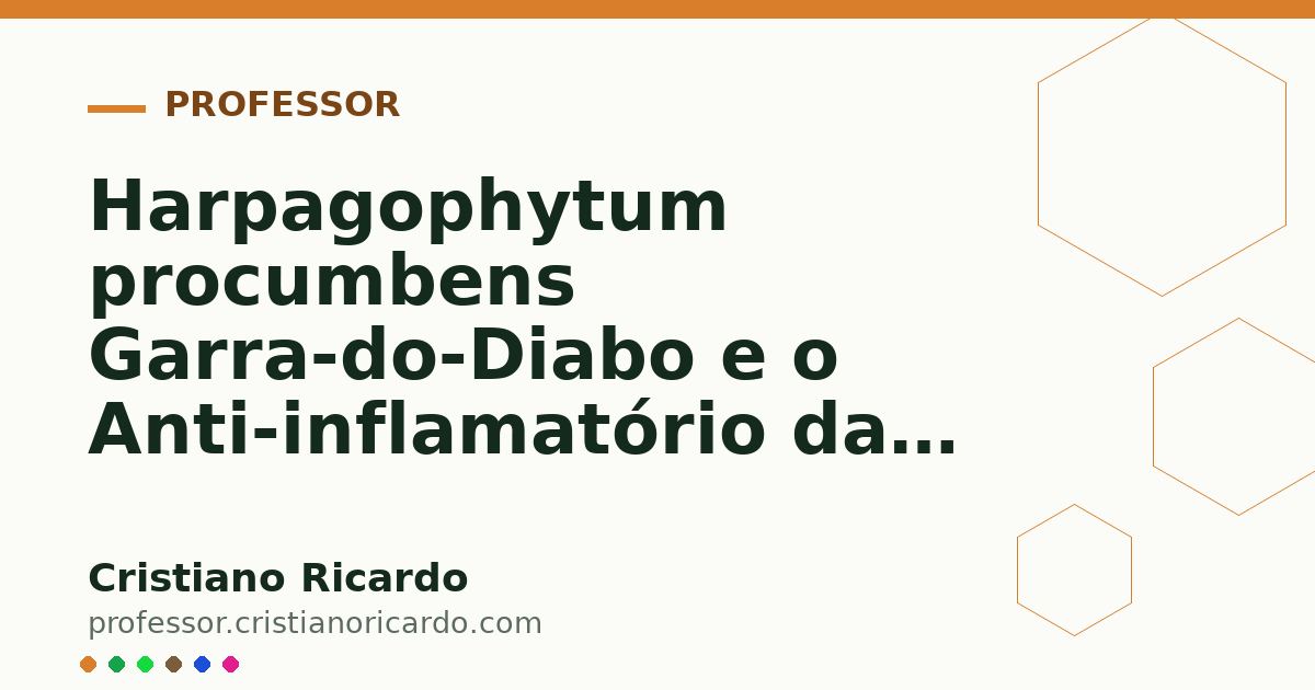 Card OG automático: Harpagophytum procumbens Garra-do-Diabo e o Anti-inflamatório das Articulações Aprofundamento 2
