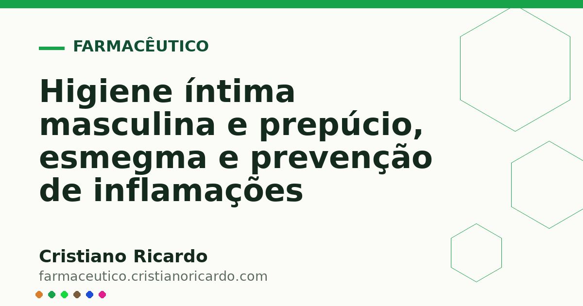 Card OG automático: Higiene íntima masculina e prepúcio, esmegma e prevenção de inflamações