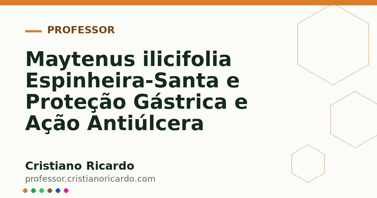 Card OG automático: Maytenus ilicifolia Espinheira-Santa e Proteção Gástrica e Ação Antiúlcera