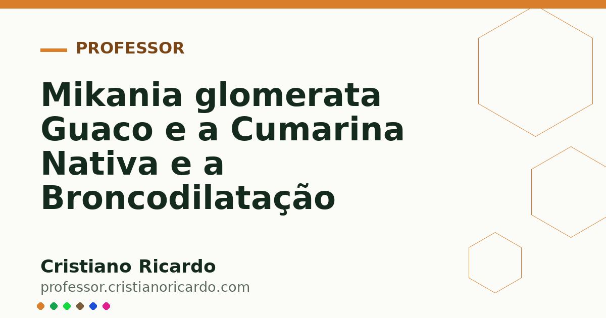 Card OG automático: Mikania glomerata Guaco e a Cumarina Nativa e a Broncodilatação