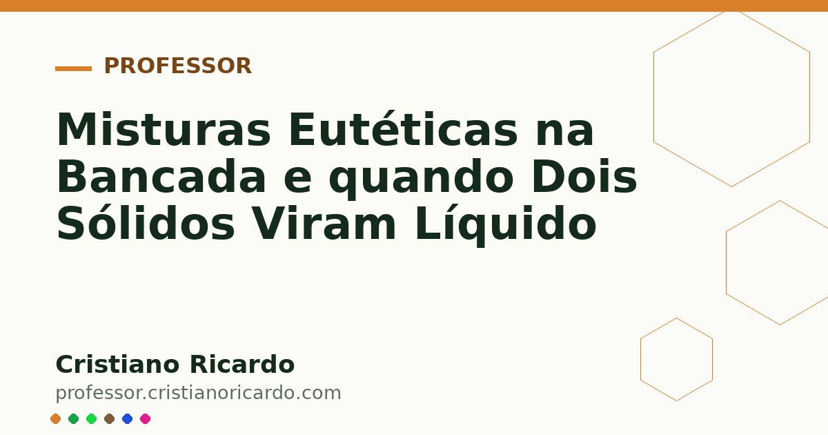 Card OG automático: Misturas Eutéticas na Bancada e quando Dois Sólidos Viram Líquido