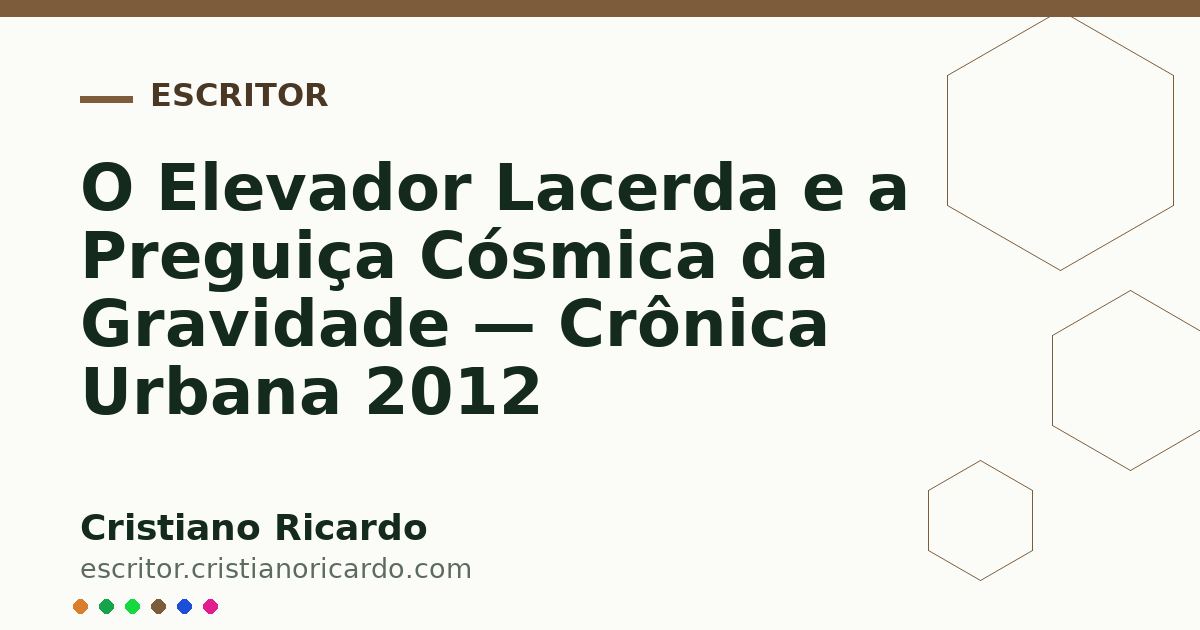 Card OG automático: O Elevador Lacerda e a Preguiça Cósmica da Gravidade — Crônica Urbana 2012
