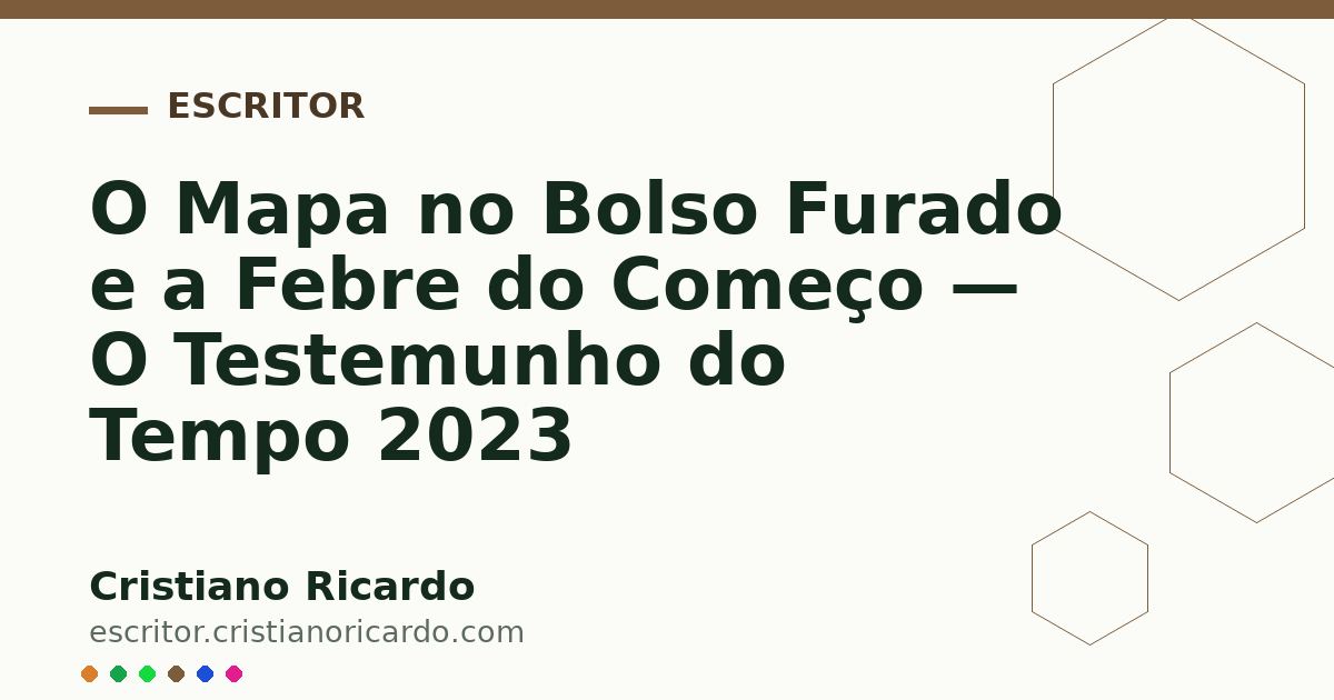 Card OG automático: O Mapa no Bolso Furado e a Febre do Começo — O Testemunho do Tempo 2023