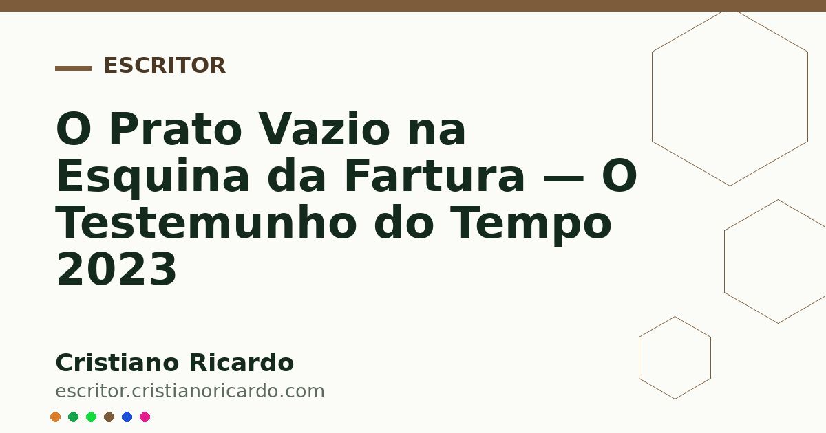 Card OG automático: O Prato Vazio na Esquina da Fartura — O Testemunho do Tempo 2023
