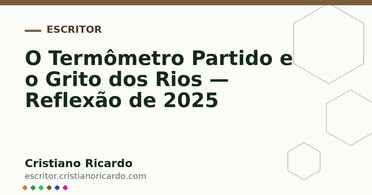 Card OG automático: O Termômetro Partido e o Grito dos Rios — Reflexão de 2025
