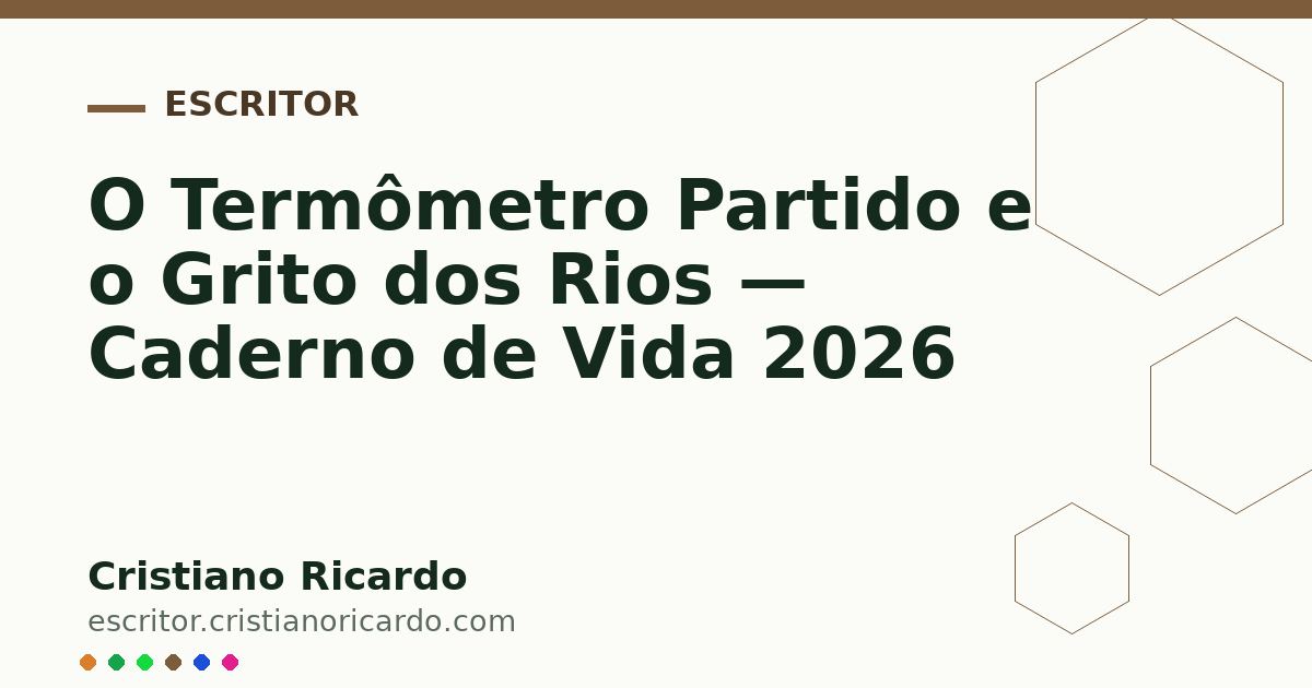 Card OG automático: O Termômetro Partido e o Grito dos Rios — Caderno de Vida 2026