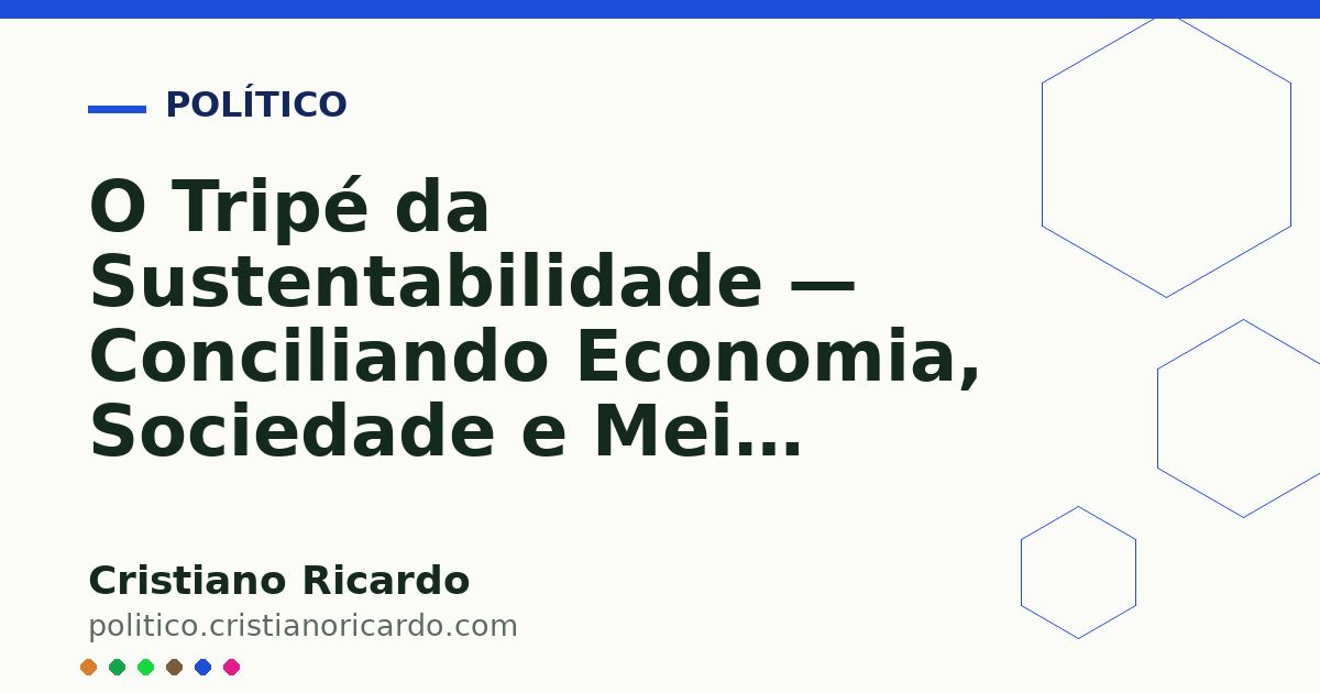 Card OG automático: O Tripé da Sustentabilidade — Conciliando Economia, Sociedade e Meio Ambiente