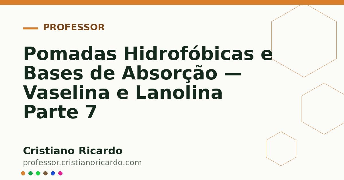 Card OG automático: Pomadas Hidrofóbicas e Bases de Absorção — Vaselina e Lanolina Parte 7