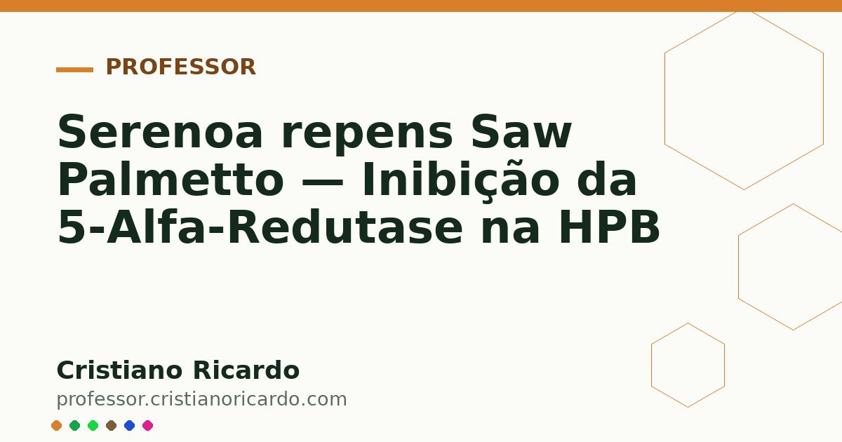Card OG automático: Serenoa repens Saw Palmetto — Inibição da 5-Alfa-Redutase na HPB