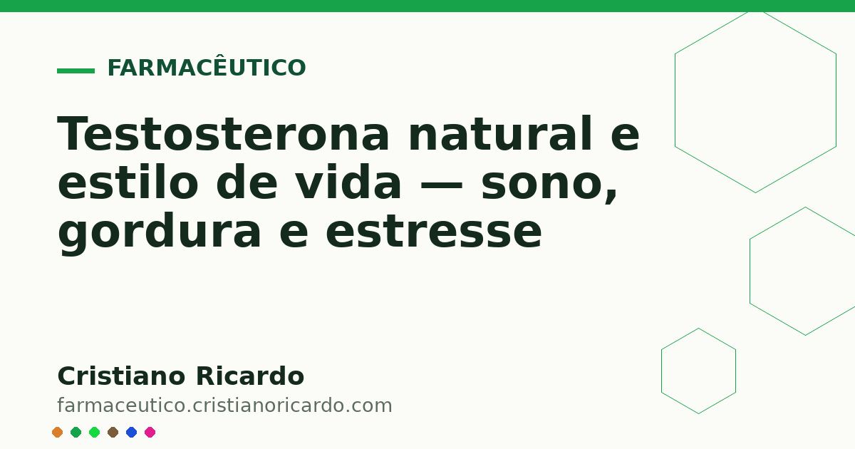 Card OG automático: Testosterona natural e estilo de vida — sono, gordura e estresse
