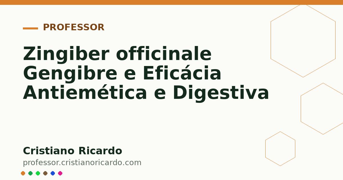 Card OG automático: Zingiber officinale Gengibre e Eficácia Antiemética e Digestiva