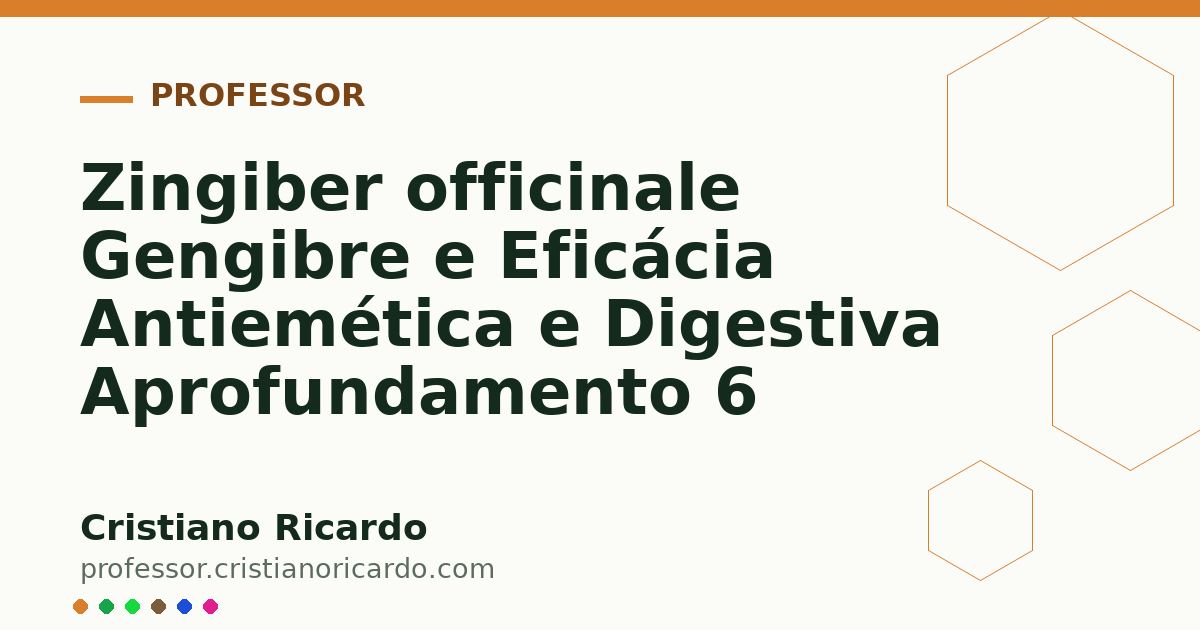 Card OG automático: Zingiber officinale Gengibre e Eficácia Antiemética e Digestiva Aprofundamento 6